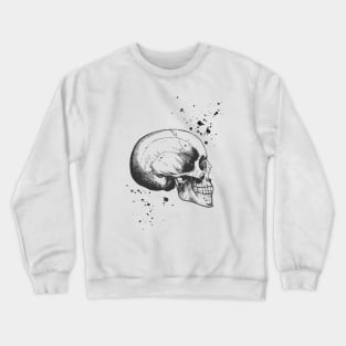 Skull Art • Illustration With Splashes Crewneck Sweatshirt